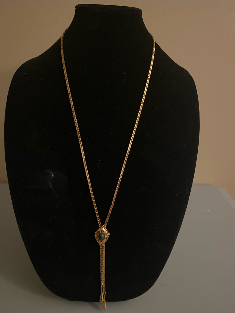 Sarah Coventry Gold Tone Faux Lariat
